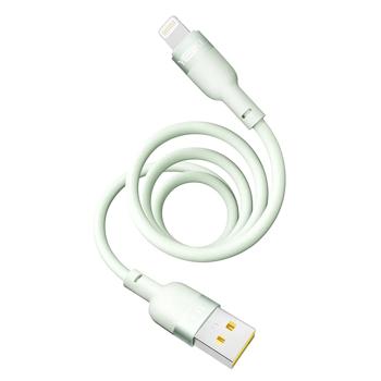 Кабель Yoki Silicone зелений Lightning 2.4A 1.2м YK-SI50 - купити, ціни на - фото 3