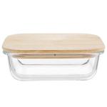 Ємність Florina Clavato скляна з бамбуковою кришкою 630мл