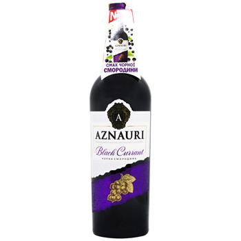 Aznauri Black Currant Red Sweet Wine 13% 0.75l - buy, prices for ULTRAMARKET - photo 1