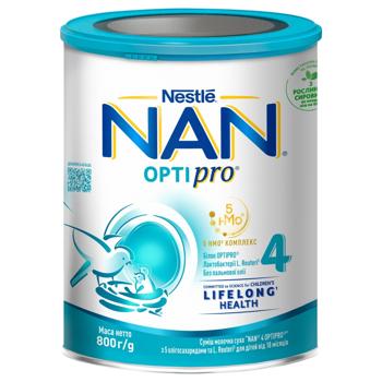 Смесь молочная сухая NESTLÉ® NAN® OPTIPRO® 4 для детей с 18 месяцев 800г - купить, цены на NOVUS - фото 1