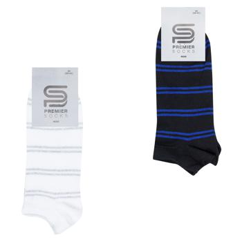 Шкарпетки Premier Socks Економ чоловічі короткі р.25 смужка - купити, ціни на NOVUS - фото 1