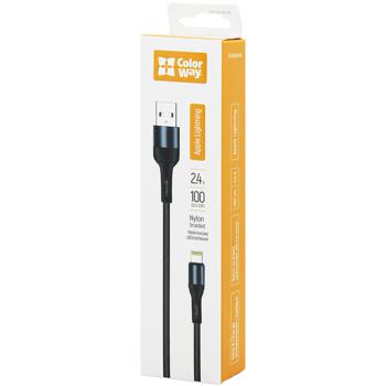 КАБЕЛЬ CW USB-LG NYLON 2.4А 1М - купити, ціни на - фото 1