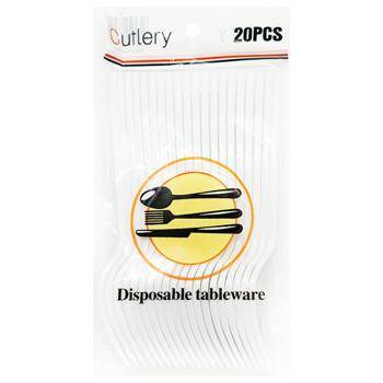 Plastic Forks in Assortment 155mm 20pcs - buy, prices for Tavria V - photo 1
