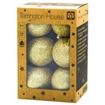 Tarrington House Gold Christmas Tree Ball 6cm 6pcs