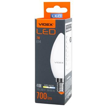 Лампа светодиодная Videx C37e 7W E14 4100K