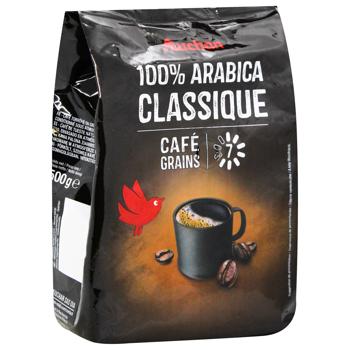 Кава в зернах Auchan Arabica Classico 500г - купити, ціни на Auchan - фото 2