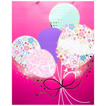 Пакет подарунковий паперовий 30*39*12см 738L-5985 - купити, ціни на КОСМОС - фото 2