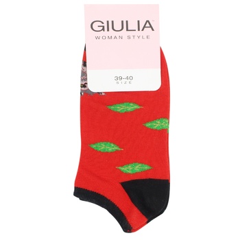 Giulia Women's Socks s.39-40 calzino red WSS-008 - buy, prices for - photo 1