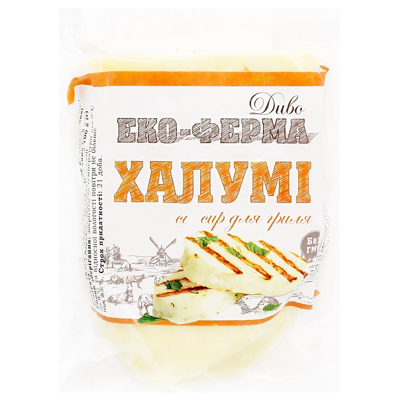 

Сыр Эко-Ферма Диво Халлуми для гриля 35% весовой