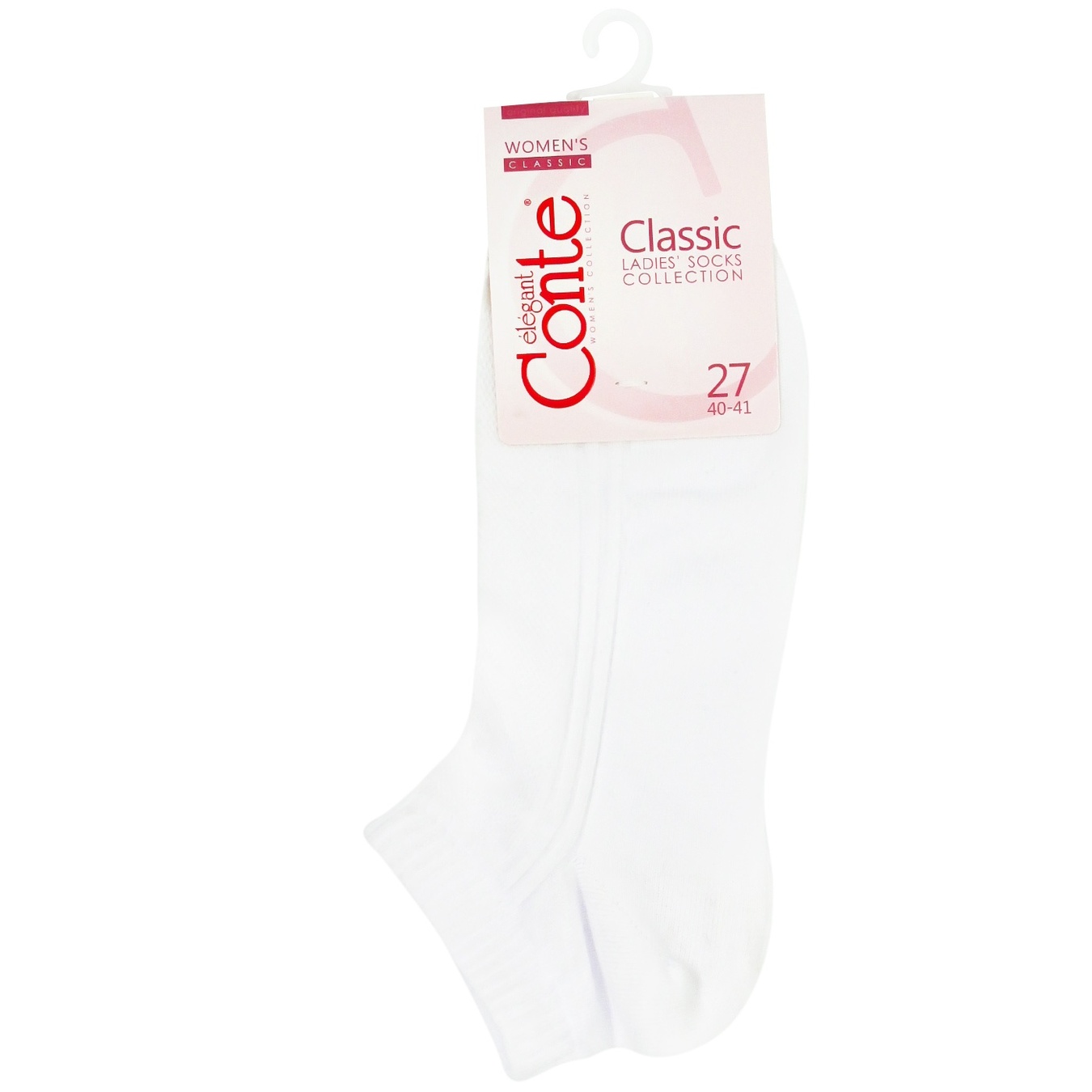 

Носки Conte Classic женские хлопок белые размер 27