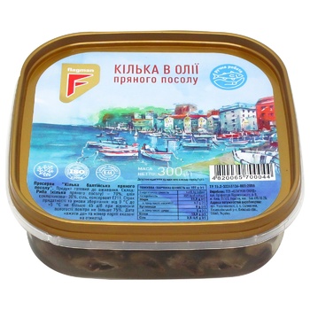 Flagman in oil with spices fish sprat 300g - buy, prices for EKO Market - photo 2