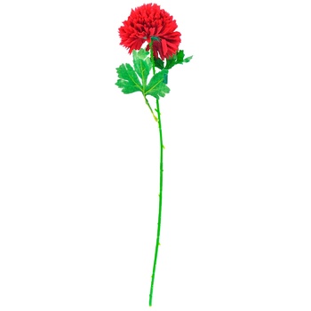 Red Pompom Flower 55cm - buy, prices for Auchan - photo 1