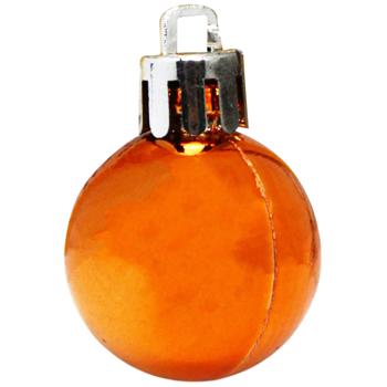 Шар елочный Безант оранжевый 3см - купить, цены на Auchan - фото 1
