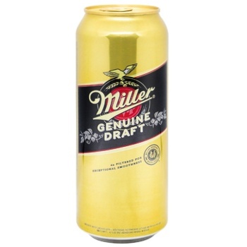 Miller Genuine Draft Light Beer 4.7% 0.5l - buy, prices for COSMOS - photo 1