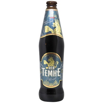 Lvivske Lion Dark Beer 4.7% 0.5l - buy, prices for Auchan - photo 1