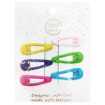 Заколки для волосся різнокольорові 6шт 3126-3