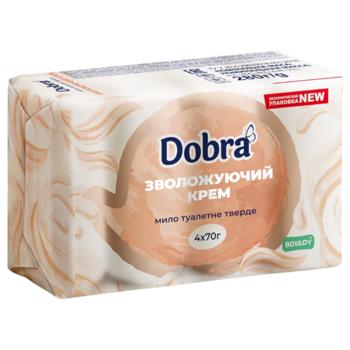 Bovary Dobra Moisturizing Cream Solid Soap 4pcs*70g - buy, prices for ULTRAMARKET - photo 1