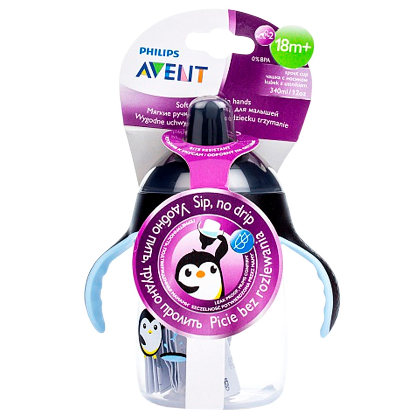 

Кружка-непроливайка Philips Avent 18+мес 340мл