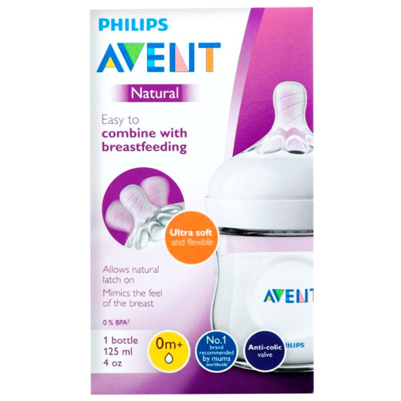 

Бутылочка Philips Avent Natural 125мл