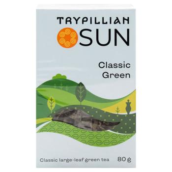 Trypilske Sontse Classic Large Leaf Green Tea 80g - buy, prices for ULTRAMARKET - photo 3