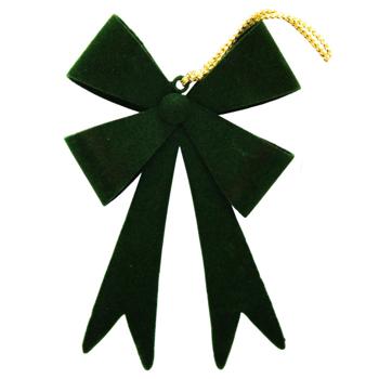 Підвіска Бант червоний/зелений 12,3х1,2х9см - купити, ціни на METRO - фото 2