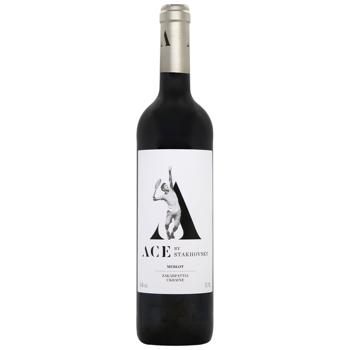 ACE by Stakhovsky Merlot Red Dry Wine 13.5% 0.75l - buy, prices for Supermarket "Kharkiv" - photo 2