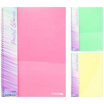 Economix Pastel A4 Checkered Notebook with Plastic Cover 80 Sheets - buy, prices for METRO - photo 1