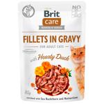 Корм вологий Brit Care з качкою для котів 85г