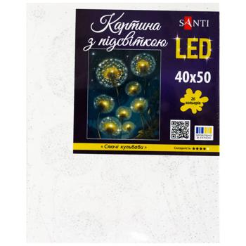 Картина по номерам Santi LED с подсветкой 40х50см - купить, цены на METRO - фото 4