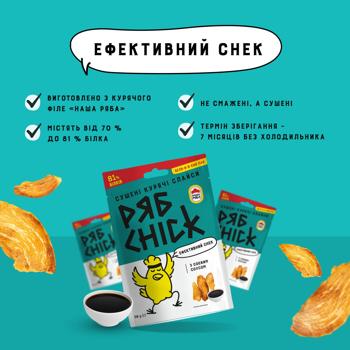 Riabchick Dried Chicken Fillet with Soy Sauce 50g - buy, prices for Grono - photo 3