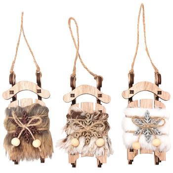 Actuel Sleigh New Year's Pendant 10cm - buy, prices for - photo 1