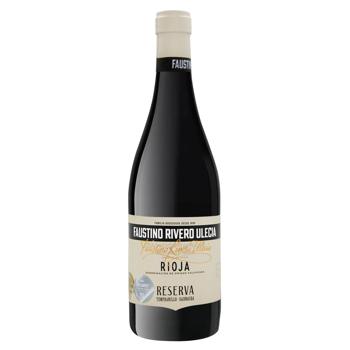 Вино Faustino Rivero Ulecia Silver Label Rioja Reserva краасное сухое 13% 0,75л - купить, цены на КОСМОС - фото 1