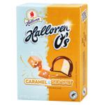 Цукерки Halloren O's Caramel & Sea Salt у молочному шоколаді 125г