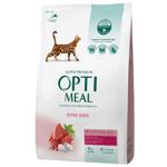 Корм сухой Optimeal с телятиной для кошек 4кг