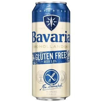 Пиво Bavaria світле безглютенове 5% 0,5л - купити, ціни на NOVUS - фото 1