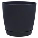 Горшок для цветов Prosperplast Coubi Round графит 15,5см