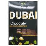 Шоколад молочний Que Dubai Pistachio 100г