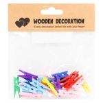 Zed Set of Colored Decorative Clothespins 12.5х14cm 20pcs