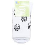 Premier Socks Strawberry Teenage Crew Socks s.22-24 White