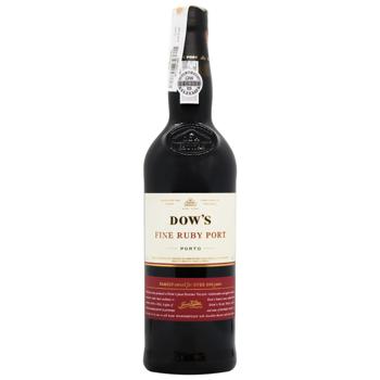 Dow's Fine Ruby Port Red Sweet Port Wine 19% 0.75l