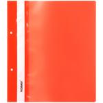 Папка-швидкозшивач Norma з перфорацією та прозорим верхом червона А5