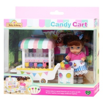 Набор игрушечный Baby Ardana Candy Cart с куклой A657 - купить, цены на МегаМаркет - фото 1