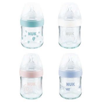 Бутылка Nuk Nature Sense стеклянная с силиконовой соской 1р 120мл - купить, цены на - фото 1
