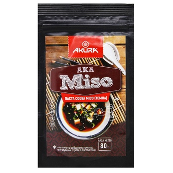 Akura Miso Dark paste 80g - buy, prices for COSMOS - photo 1