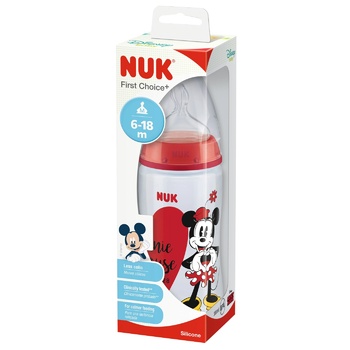 Nuk Mickey Mouse Plastic Bottle with Latex Baby's Dummy 0.3l - buy, prices for - photo 2