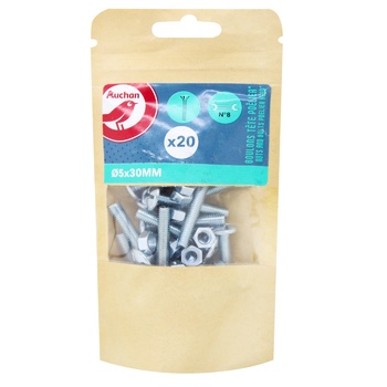 Auchan Screw Meter 5*30mm 20pcs - buy, prices for Auchan - photo 1