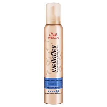 Wellaflex Volume and Restoration Hair Mousse Super Strong Fixation 200ml - buy, prices for METRO - photo 1