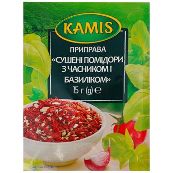 Kamis Dried Tomatoes with Garlic and Basil Seasoning 15g - buy, prices for Chudo Market - photo 1