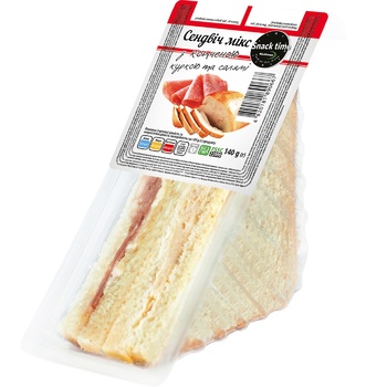 Sandwich mix with smoked chicken and salami 140g - buy, prices for Auchan - photo 1