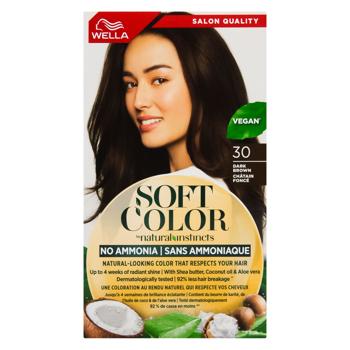 Wella Soft Color Dark Brown Hair Dye 30 - buy, prices for MegaMarket - photo 2